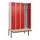 locker met bank,voor scheiding van kleding,HxBxD 2120x1200x815mm,4vak