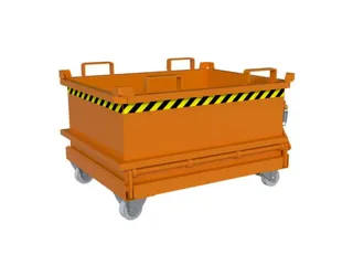 mini-bodemklepcontainer,HxLxB 625x800x1000mm,0,24m³,inrijbeugel,staal - 7