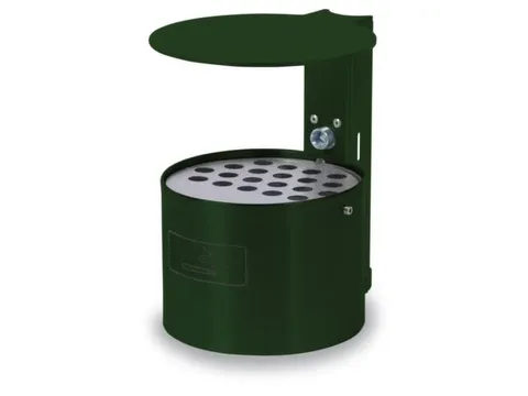 Asbak Rond Overkapping 4 liter 135x200mm Binnen/Buiten Groen