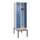locker met bank,HxBxD 2120x600x815mm,2vak,vak B 300mm,draaigrendel