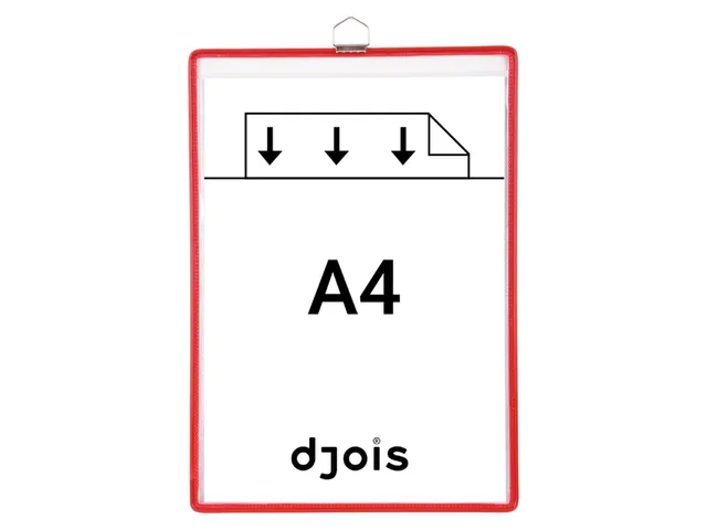 Zichtpanelenframe hangend Tarifold A4 rood 5 stuks