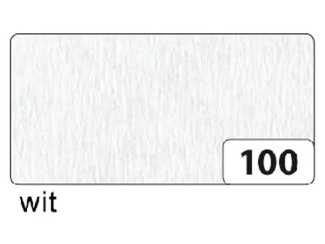 Crêpepapier Folia 50x250cm 10vel 100 wit