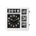 Flipover Wandklok Met Kalender 31x31cm Frans