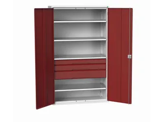 universele kast,HxBxD 2000x1300x550mm,4xStalen bodem,3lade(n) - 1