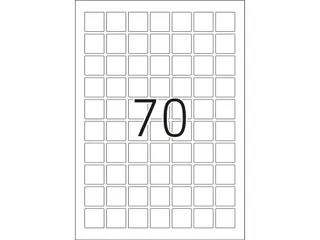 HERMA 8339 Slijtvaste etiketten A4 24x24mm Wit 1750 stuks - 3