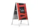 Stoepbord Aluminium Fold Outdooor A1 metaal zilver