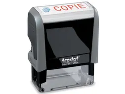 Trodat Tekststempel Printy Line Copie rood blauw