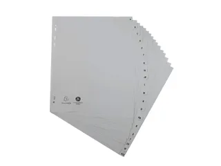 Tabbladen PP A4+ bedrukt A-Z grijs - 5