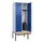 locker met bank,HxBxD 2120x800x815mm,2vak,vak B 400mm,draaigrendel