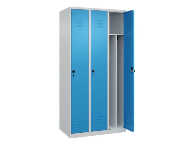locker voor scheiding van kleding,HxBxD 1850x900x500mm,3vak