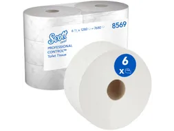 Scott 8569 CONTROL handdoekrol 2-laags Wit Pak a 6 Rol