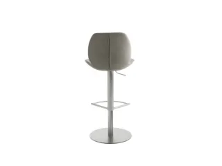 barkruk,zitting H 525-775mm,zitting stof seashell-grijs gemêleerd - 4
