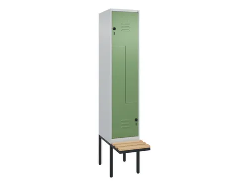 Z-garderobekast,HxBxD 2120x400x815mm,2vak,vak B 400mm,draaigrendel