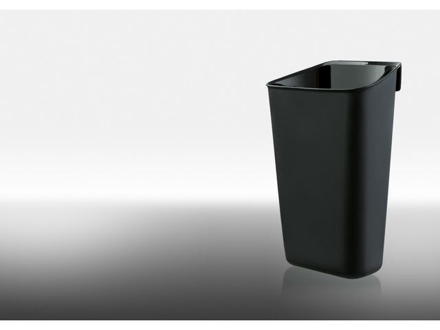 inzetbakje voor afvalbak HAN 2,5 liter zwart | ScheidingswandenWinkel.nl