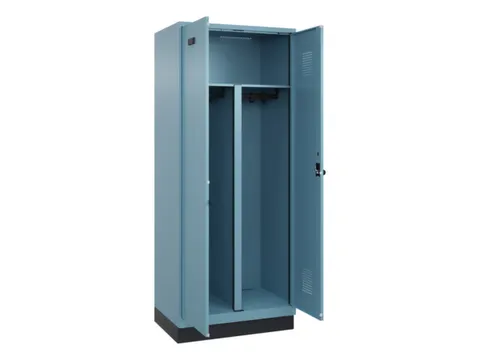 PBM-locker,HxBxD 1950x800x500mm,2vak,vak B 400mm,draaigrendel