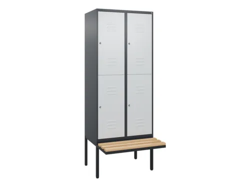 Dubbeldekse dekenkist,HxBxD 2120x800x815mm,2x2vak.,vak B 400mm