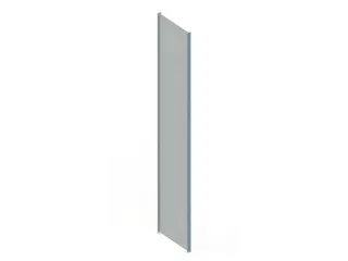 zijwand,v. inhaakstelling,HxD 3000x600mm,verzinkt,massief plaatstaal - 2