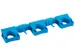 Ophangrek Vikan Hi-Flex Wand 420mm Blauw 3 klemmen, 2 haken