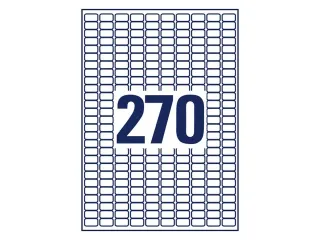 etiket Avery ILK 17,8x10mm wit NP 25 vel 270 etiketten per vel - 3
