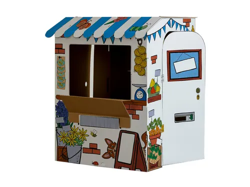 Kartonnen Marktkraam XL Bankers Box Play inkleurbaar