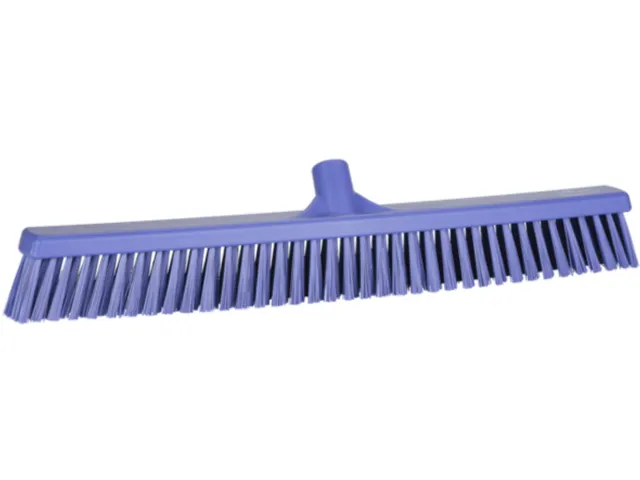 Vikan Hygiene combiveger hard/zachte vezels 610mm paars