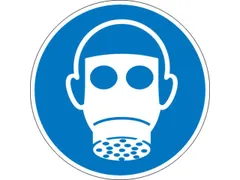 gebodsbord,adembescherming dragen,sticker,folie,Ø 200mm