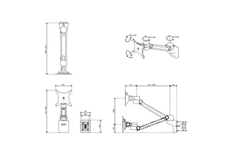 ViewLite Plus Monitorarm 512 Rail Systeem 1 Scherm - 5