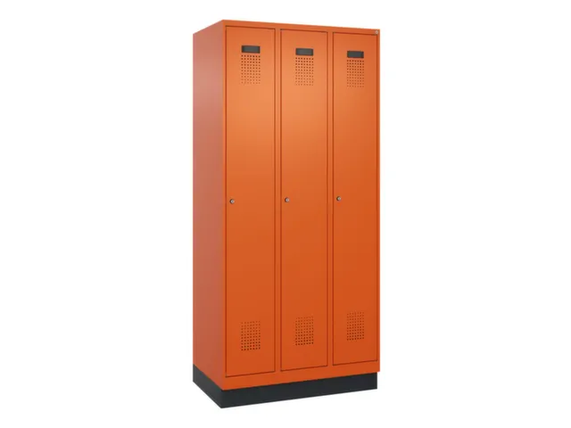locker voor scheiding van kleding,HxBxD 1950x900x500mm,3vak