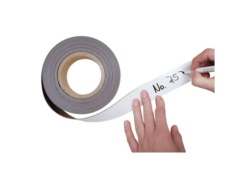 Magneetband beschrijf- en wisbaar MAUL 10mx50mmx1mm wit