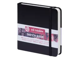 Schetsboek Talens Art Creation 80 witte vellen 140gr 120x120mm zwart