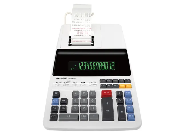 Calculator Sharp-EL2607LG creme print