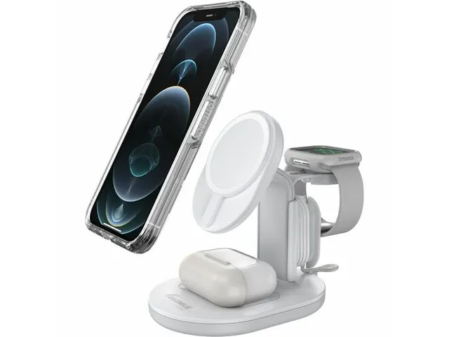 Oplaadstation 3-in-1 Inductielader Multi Device draadloos wit