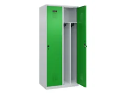 locker voor scheiding van kleding,HxBxD 1850x800x500mm,2vak