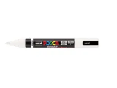 Paintmarker Uni POSCA PC-5BR brushpunt M wit