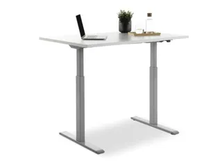 Elektrisch ihv bureau,HxBxD 700-1200x1200x800mm,blad wit,T-voet grijs - 4