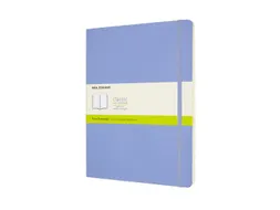 Notitieboek Moleskine XL 190x250mm blanco soft cover hydrangea blue