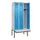 locker met bank,HxBxD 2120x900x815mm,3vak,vak B 300mm,draaigrendel