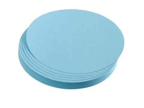 presentatiekaart,cirkel,Ø 195mm,lichtblauw