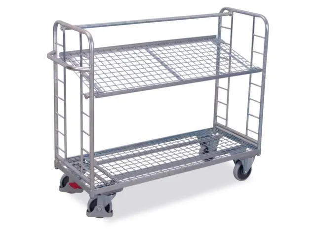 Bijzetwagen Verzinkt 250kg H 1271mm Laadvlak 1570x637mm 2 Etages