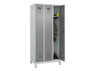 locker,HxBxD 1950x900x500mm,3vak,vak B 300mm,cil.-slot,voeten - 1