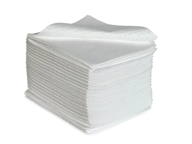 sorbent,mat,LxB 500x400mm,opnamecapaciteit 160l/VE,vlies,wit