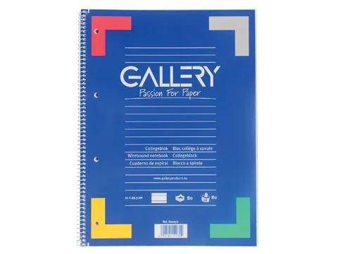 Spiraalblok A4 70g Gram Lijn Rode Kantlijn