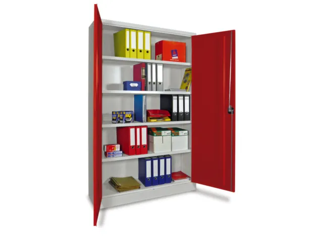 grootvolumekast met openslaande deuren,RAL7035,front RAL3000