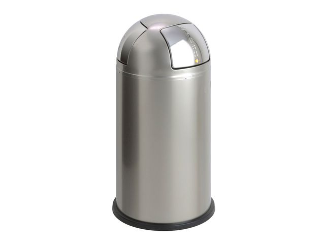 Push-two Nieuw Zilver 55 Liter | AfvalbakkenOnline.be