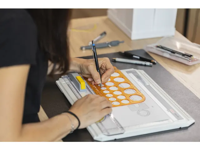 Gabarit pour cercles Ø1-36 mm Aristo (45 cercles)