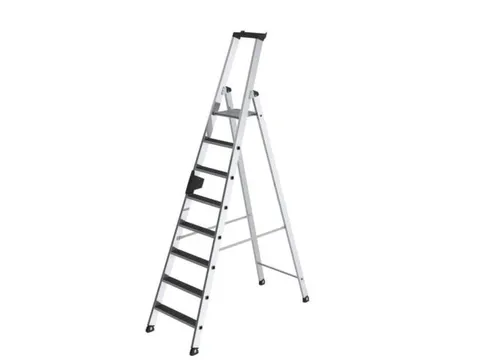 Ladder Aluminium Bordes 1.87m Aan Eenzijdig 8treden Bordes