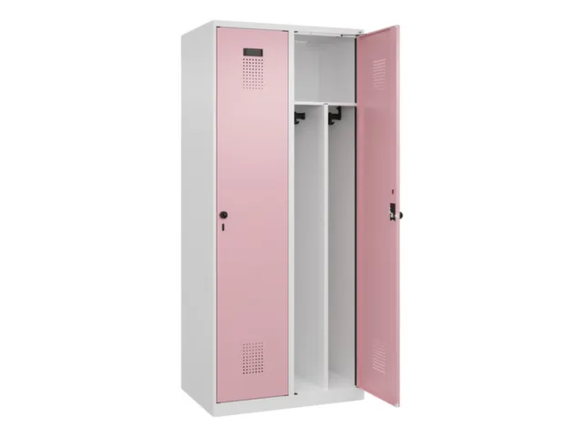 locker voor scheiding van kleding,HxBxD 1850x800x500mm,2vak