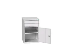ladekast HxBxD 800x525x550mm 2laden romp RAL7035 front RAL7035