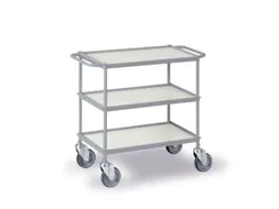 Universele Wagen 150kg 660x340mm 3 Etages Met Beugel Zilvergrijs