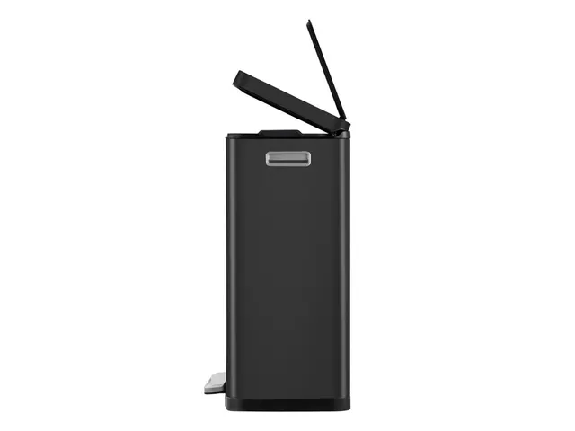 X-Cube pedaalemmer 30 Liter Mat Zwart RVS